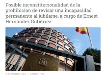 POSIBLE INCONSTITUCIONALIDAD en la Revisión de una INCAPACIDAD PERMANENTE | REJ Gabinete Jurídico (Cornellá. Barcelona)